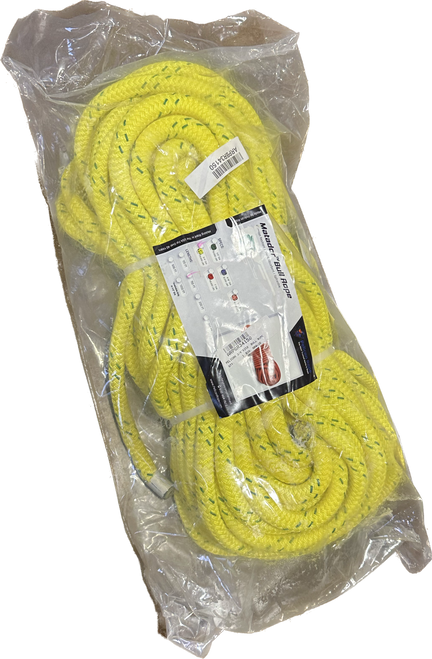 By combining a polyester cover over a nylon core, we’ve created a high force rope that offers dependability and unsurpassed resistance to abrasion, sunlight and common chemicals. The Matador™ Bull Rope’s provides shock absorption properties similar to nylon but with a tough polyester cover. Urethane coating provides an additional UV protection and increased abrasion resistance.

Benefits & Features
Abrasion Resistant
Shock Absorbent
Even Balance
Spliceable
Ideal for
Rigging Rope for Arborists