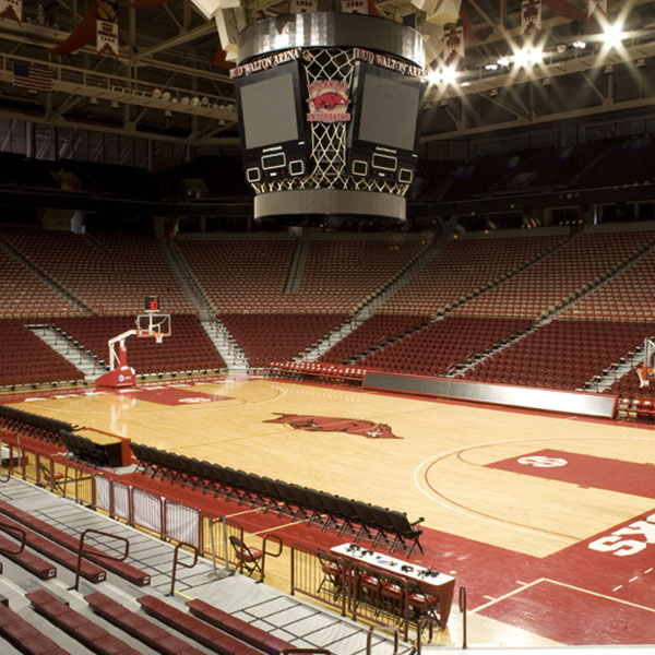 Bud Walton arena audience seating