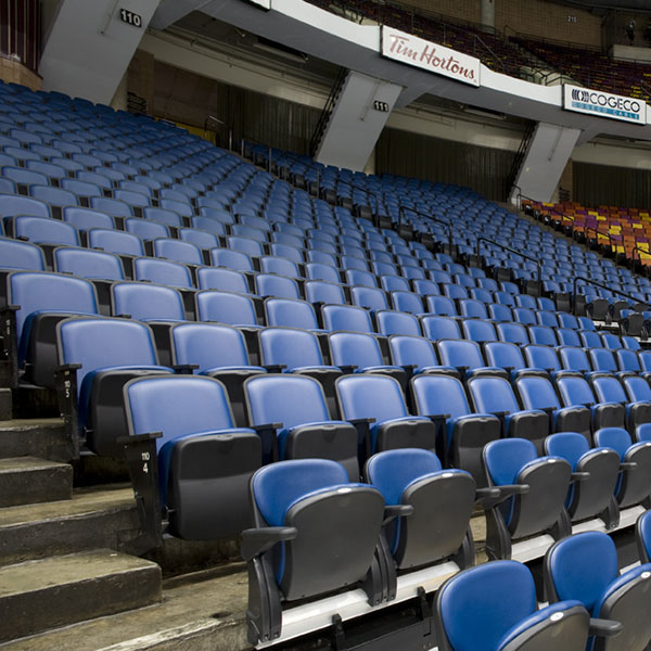 FirstOntario Centre fixed audience seating