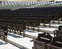 Fixed seats at Walmart Amphitheater