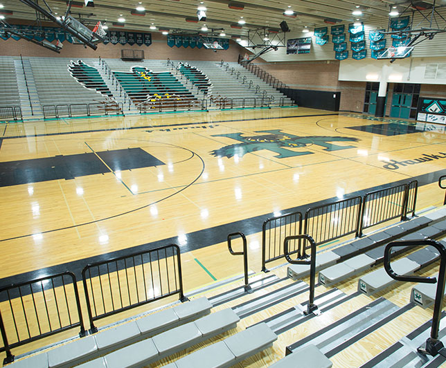 telescopic gymnasium bleachers