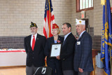 American Legion National Commander Honors Hussey Seating's POW/MIA Chair of Honor Program