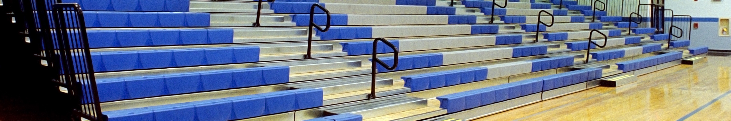 Courtland High School gym bleacher