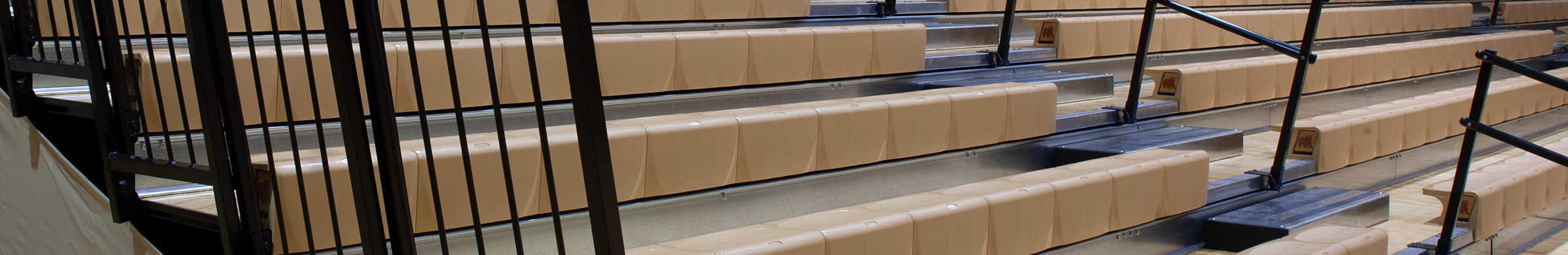 Langdon High School Gym Bleacher