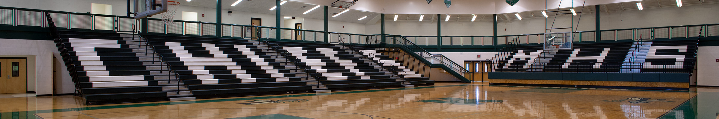 McIntosh High School gym bleacher