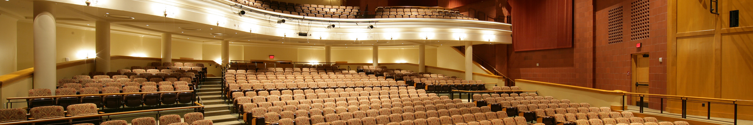 McCoy Center performing arts spectator seating