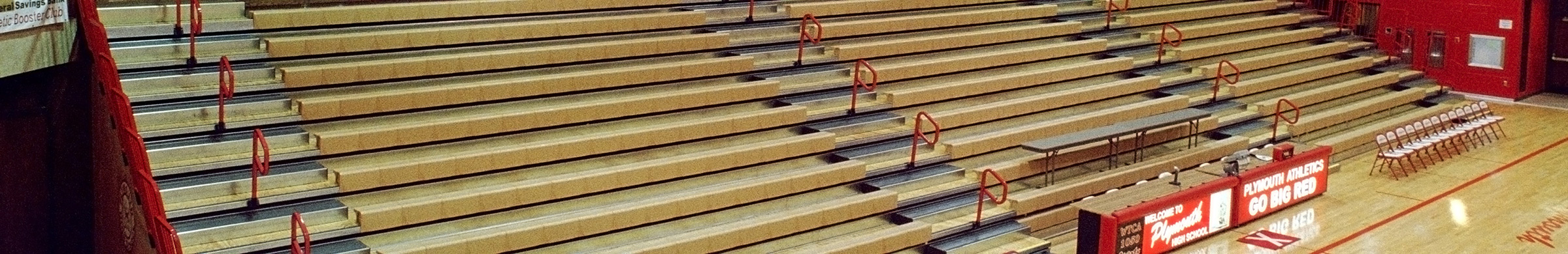 Plymouth High School Gym Bleacher