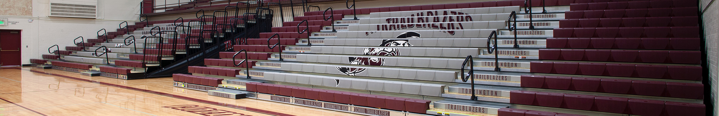 Torrington High School Gym Bleacher