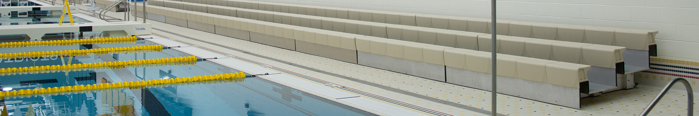 Vigo County School Aquatic Center portable bleachers