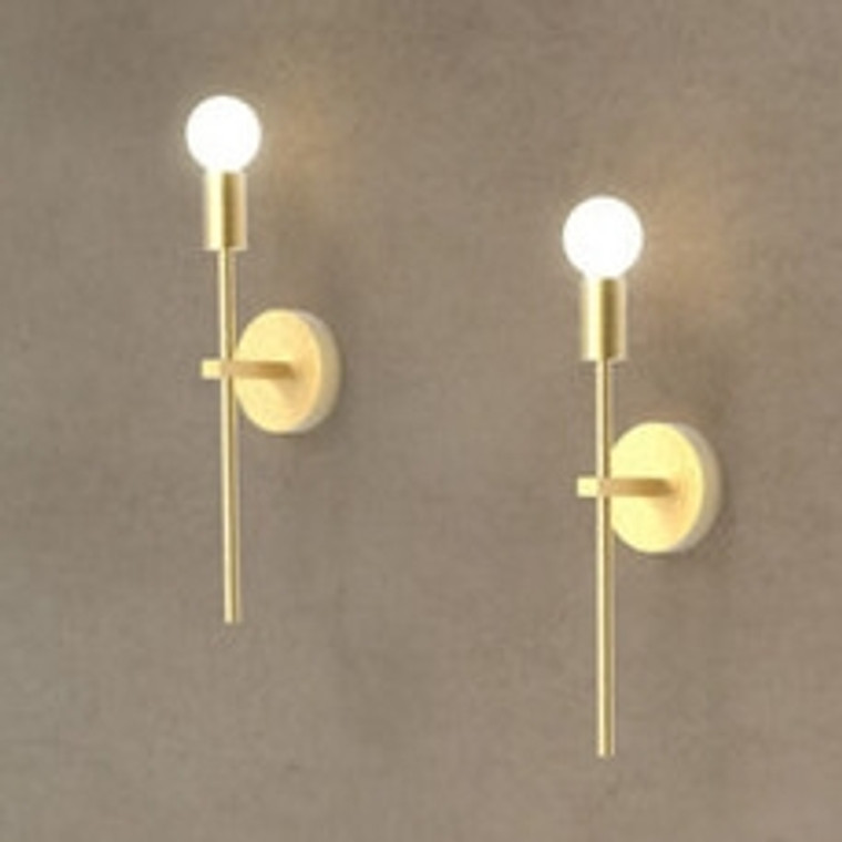 ANNA Wall light 60W E27 Brushed Brass IP20