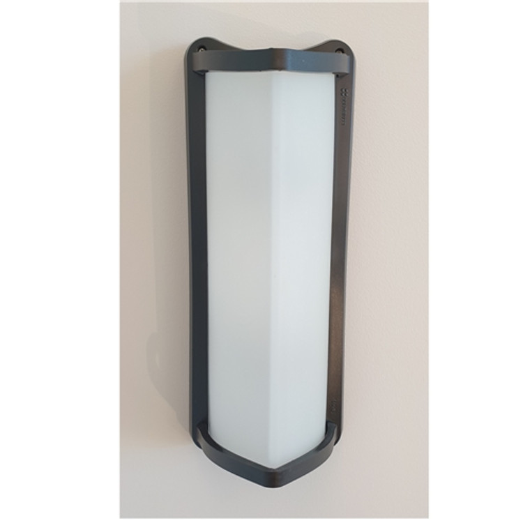 VELA UP 400 Ext. Wall 2x60W E27 Black Etch. Glass Diff. IP65