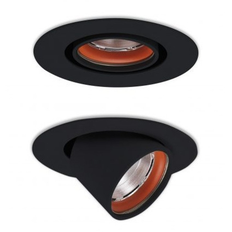 NIO Small Adjust. Downlight 13W-18W LED 3000K Matt Black IP20