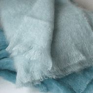 Terrific Turquoise Mohair Throw Blankets