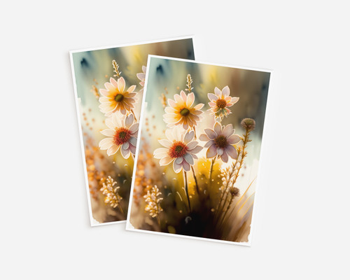 Sage & Sepia Sunlight Flowers - 2 Pack