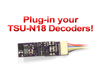 SoundTraxx 810163 JST-Next18 Adapter Board - NEM662 Next18 Integral Connector to 7-Pin JST with Hardwire Harness