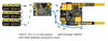 ZIMO SETMS560 DCC Sound Decoder Set - N Drop-in Board for Kato Euro, Japan Type and others (1x MS560, 2x MX605SL, 1x LS8x12)