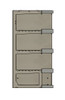 SBS4MRR N Scale 24-Series Tri-Level 36x36 Corner Module