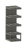 SBS4MRR N Scale 24-Series Tri-Level 24x24 Straight Module