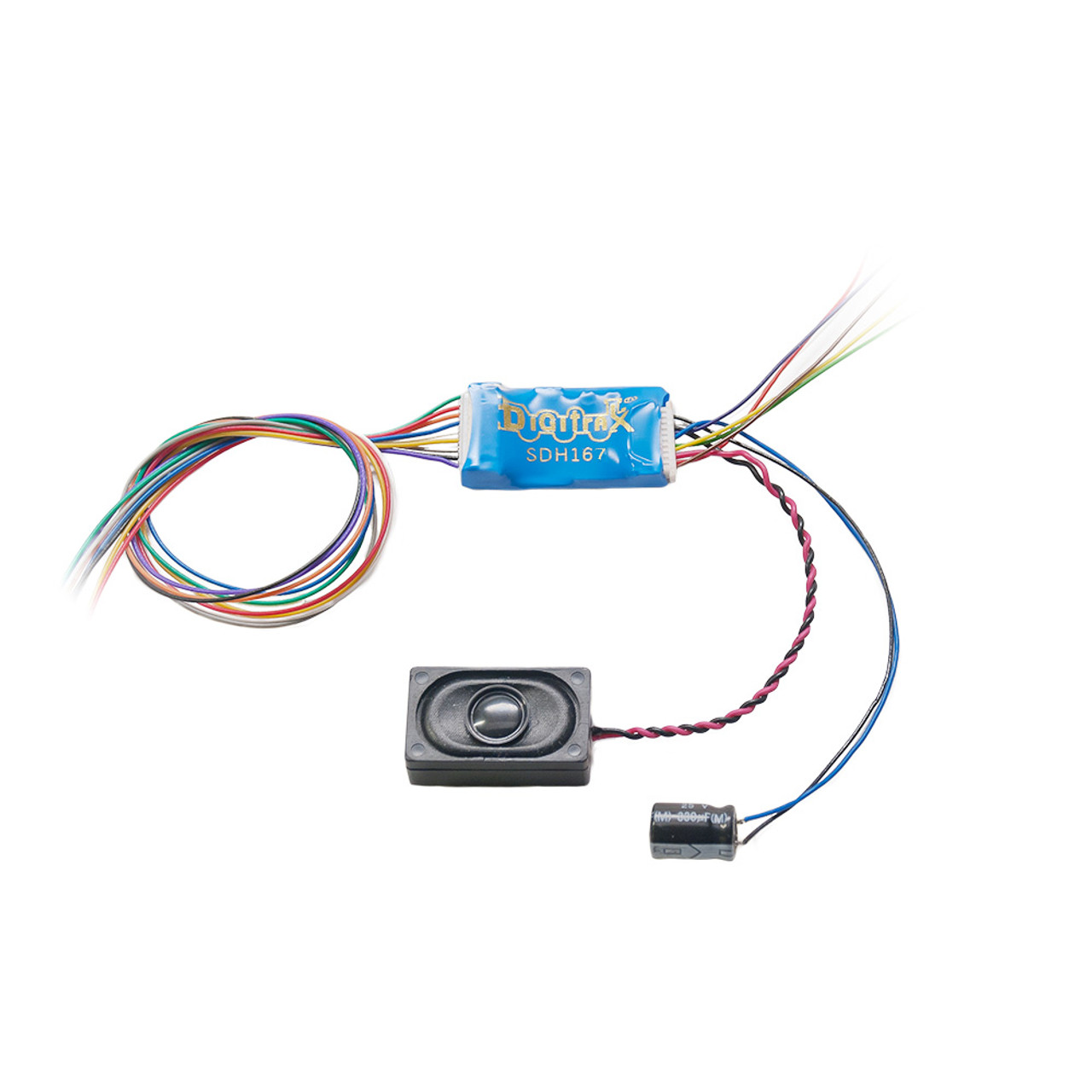 値下げR diner Sounds シリアル一桁 Digitrax SDH167D Series 7 DCC Sound Decoder - NMRA 9-pin JST