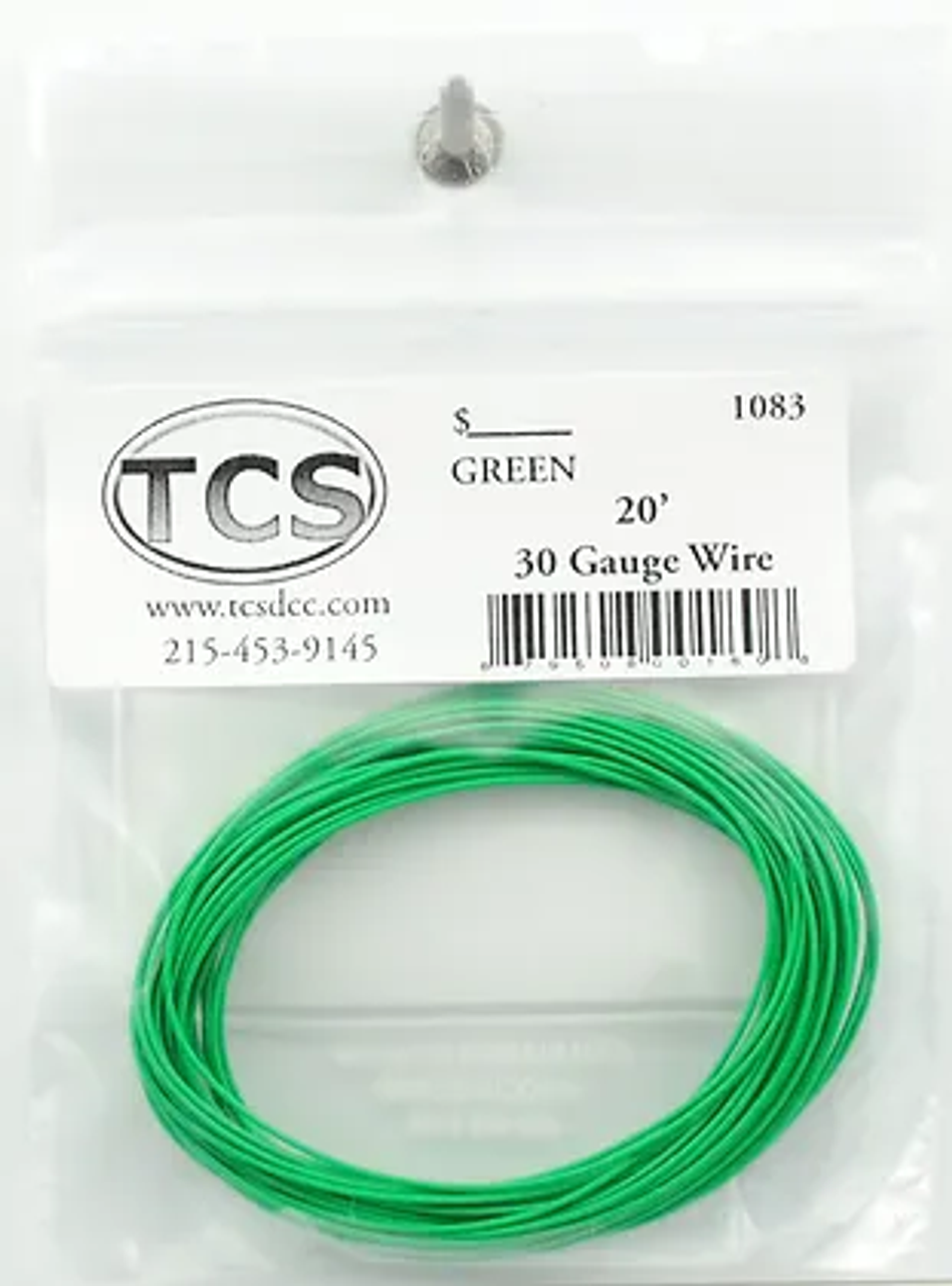 TCS 1083 30 Gauge Wire, 20 ft, Green