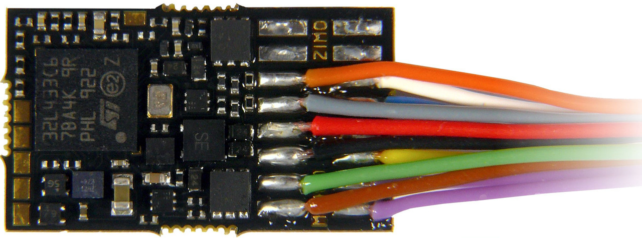 ZIMO MS480F Sub-Micro DCC Sound Decoder - NEM651 6-pin Wired Connector