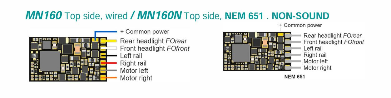 emiページ ZIMO MN160 Nano DCC Decoder - Hardwire
