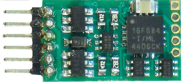 NCE N12-NEM DCC Decoder - NEM651 6-pin Integral Connector