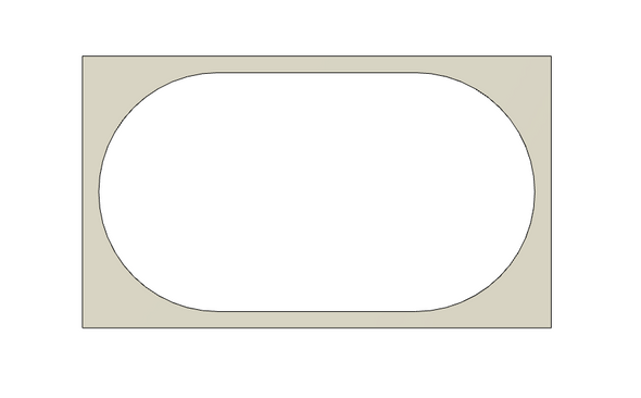 SBS4DCC Ultra Bass Speaker 41x71mm Rectangular Spacer Frame