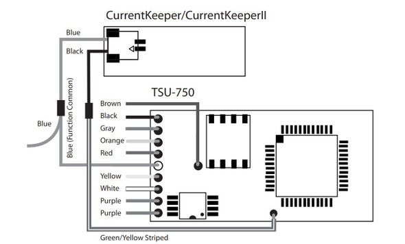 SoundTraxx 810140 Tsunami Current Keeper - 2-pin Micro JST Plug