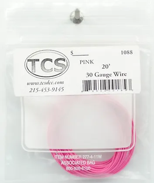TCS 1205 30 Gauge Wire - 10ft Pink