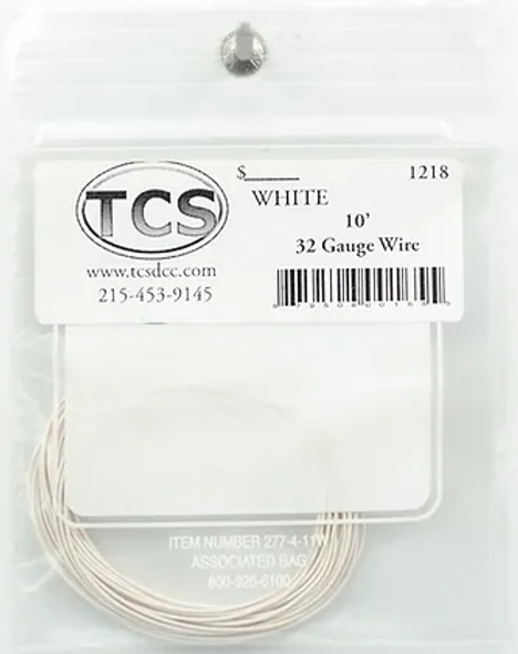 TCS 1218 32 Gauge Wire - 10ft White