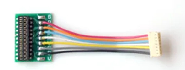 TCS 1355 Wire Harness - MC-1-21 - 2.5cm NEM660 21MTC to 7-pin Micro JST