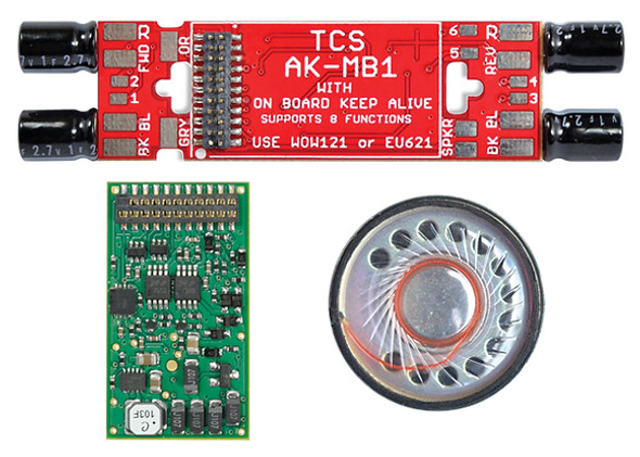 TCS 1786 WOW Kit WDK-KAT-2 with WOW121-Diesel DCC Sound Decoder for Kato Models