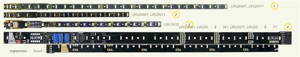 ZIMO LIPLDNY1 N Passenger Car Lighting Kit w/ Integrated DCC - Yellow