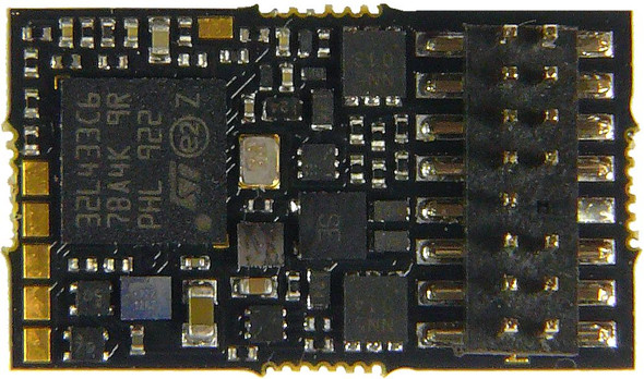 ZIMO MS480P16 Sub-Micro DCC Sound Decoder - NEM658 PluX16 Integral Connector