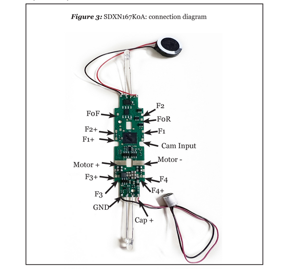 Digitrax - SDXN147K1E - N Series 7 Drop In Sound Decoder For Kato SD40-2 And Similar - Spring Creek Model Trains - Foto 14