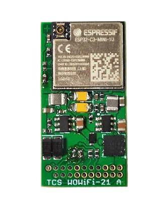 TCS 2201 WOW Wi-Fi DCC Sound Decoder - WOW121-Diesel - NEM660 21MTC Integral Connector