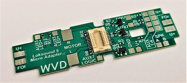 WVD 9 Output 1k Ohm Resistor NEM662 Next18 Decoder Adapter Board - N Drop-in Board for Kato Wide Body Type