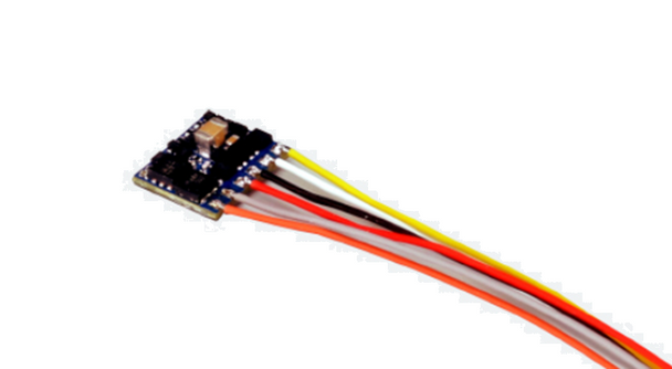 ESU 59110 LokPilot 5 FX Micro Multi-protocol (DCC/MM/SX/M4) Function-Only Decoder - NEM652 8-pin Wired Plug