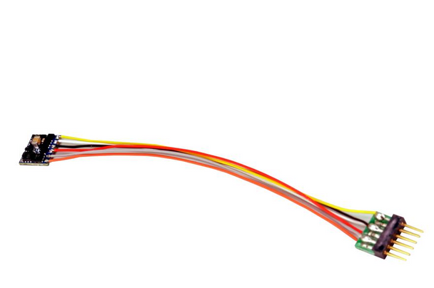 ESU 59816 LokPilot 5 Micro Multi-protocol (DCC/MM/SX/M4) Decoder - NEM651 6-pin Wired Plug