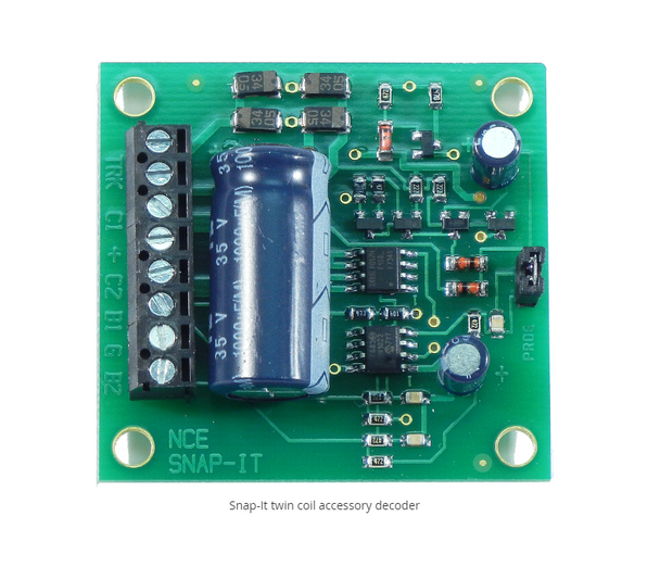 NCE DCC "Snap It" Twin Coil Stationary Switch Decoder