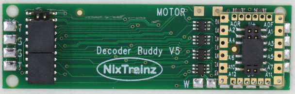 NixTrainz Decoder Buddy 12 Output V5B 2.2k Ohm Resistor 21-HW - 21MTC Adapter Board - NEM660 21MTC Integral Connector