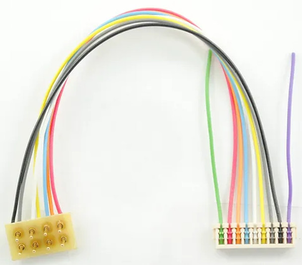 TCS 1037 Wire Harness - E6 - 8-pin NMRA (NEM652) to 9-pin JST for P2K E6
