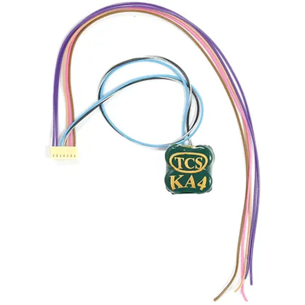 TCS 1593 Wire Harness - WAUX-KA4 - WOW101-KA Auxiliary Harness w/ KA4 DCC Decoder Keep-Alive Device