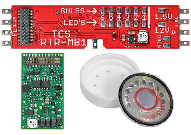 TCS 1741 WOW Kit WDK-LIF-1 with WOW121-Diesel DCC Sound Decoder for Life-Like Models