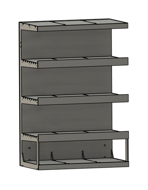 SBS4MRR N Scale 24-Series Tri-Level 24x48 Straight Module