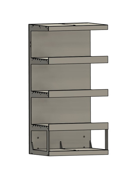 SBS4MRR N Scale 24-Series Tri-Level 24x36 Straight Module