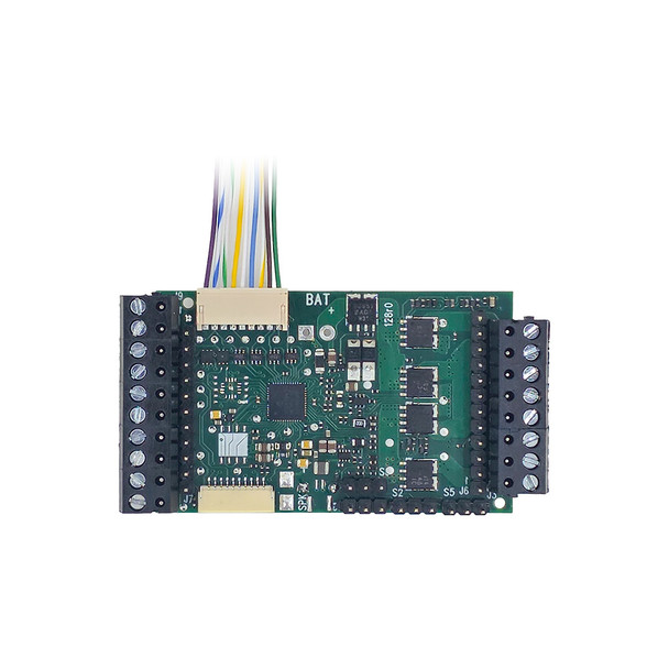 Digitrax DG7128 Series 8 Large Scale DCC Decoder - US-type Pin Header and Screw Terminals