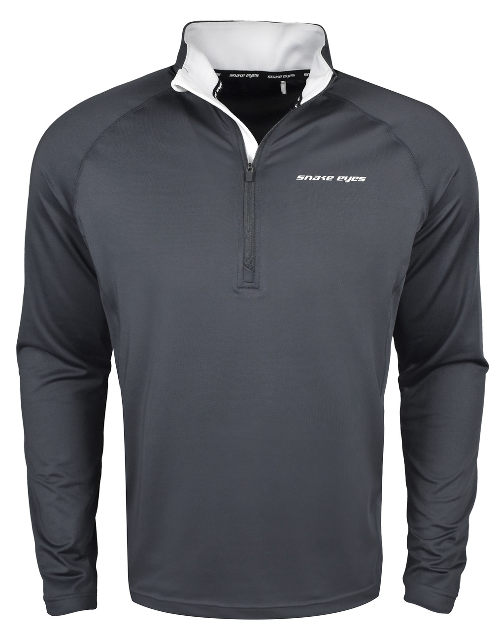 1/4 Zip Mock Pullover Black