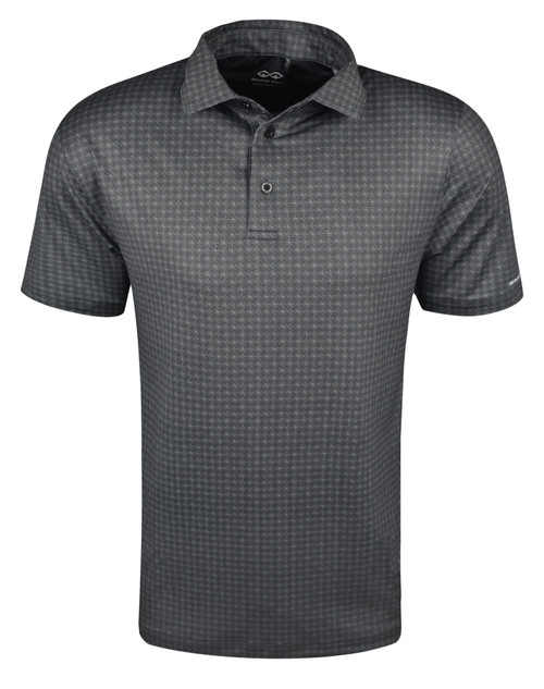 Geo Print Polo Black